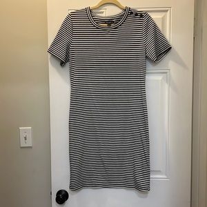 J Crew Mercantile Dress, Size Large, Black and White- Worn once